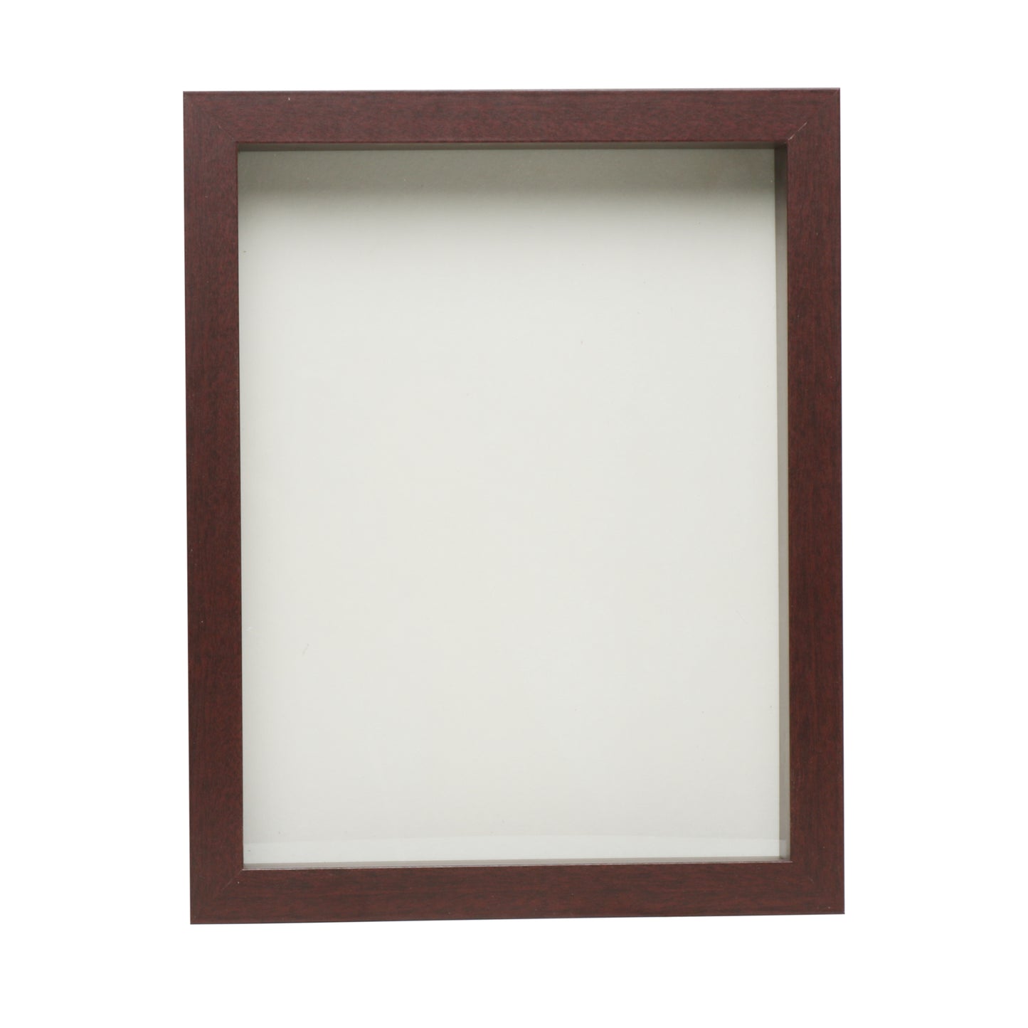 8.5” x 11” Mahogany Wood Shadow Box Frame