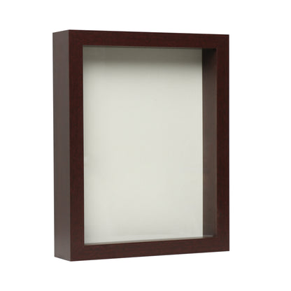 8.5” x 11” Mahogany Wood Shadow Box Frame