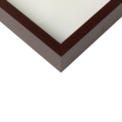 11" x 14” Mahogany Wood Shadow Box Frame