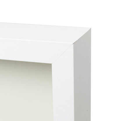 8” x 10” White Wood Shadow Box Frame