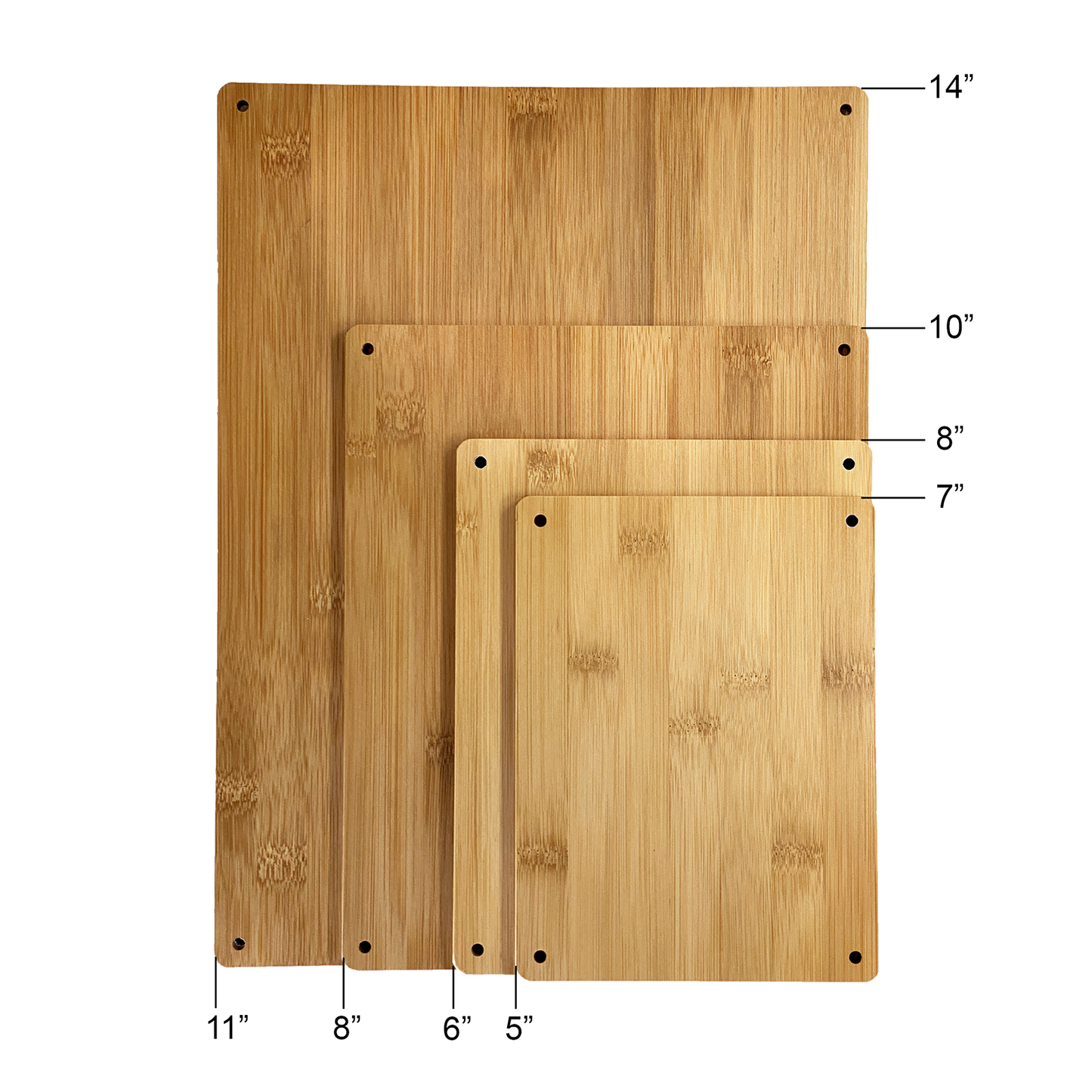 Bam & Boo 8" x 10" Bamboo and Acrylic Sign Holder Display Frame